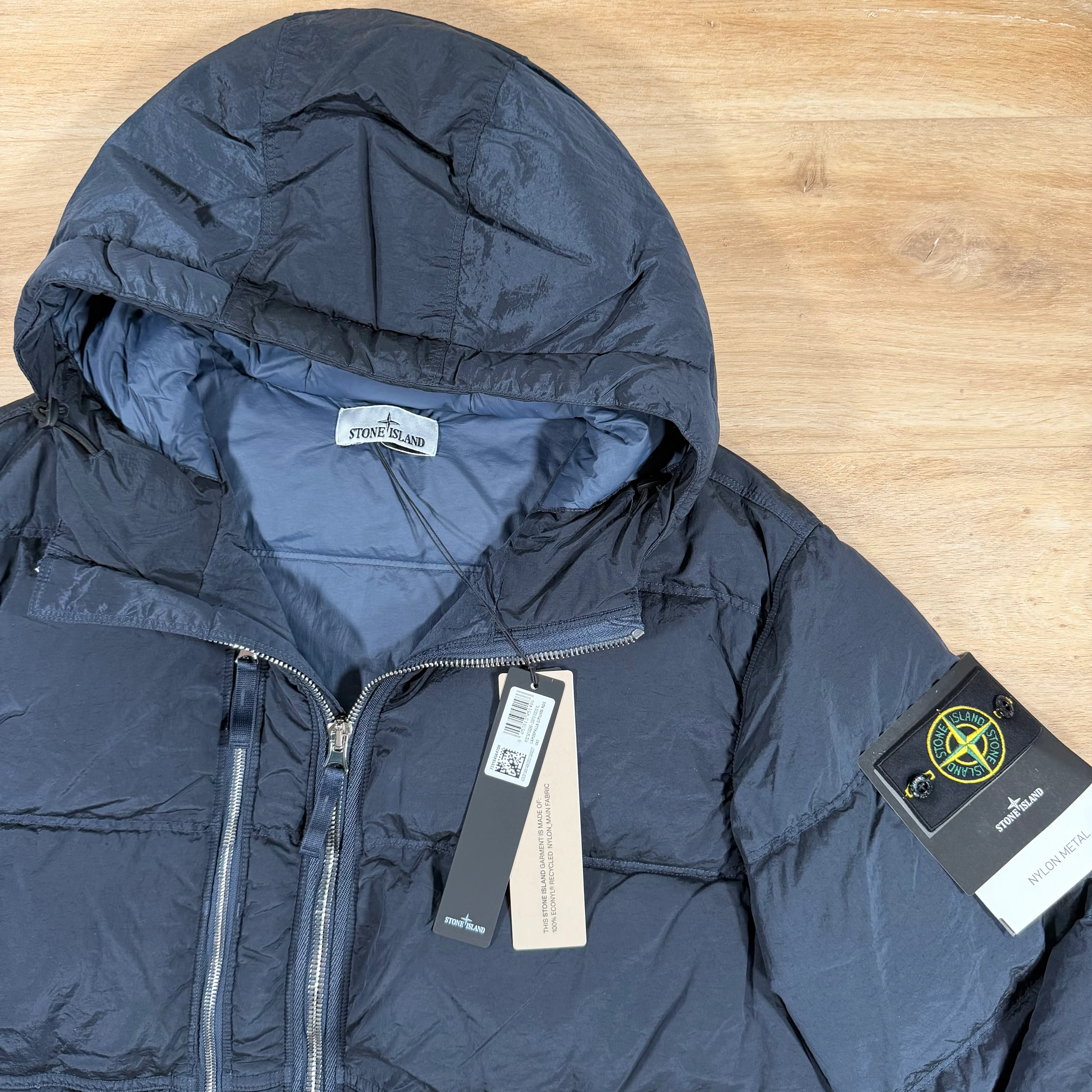 Stone Island Nylon Metal Down Parka in Navy - Image 2
